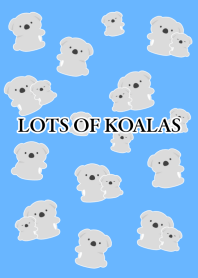 LOTS OF KOALAS-BLUE