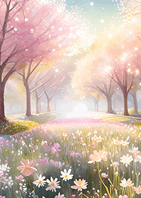 優美な春の風景の着せかえ(Spring-835)
