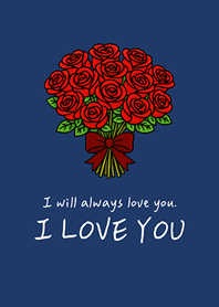 My dear, I love you(Navy blue)