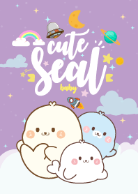 Seal Baby Galaxy Purple
