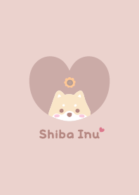 Shiba Inu2 Sunflower [PinkOrange]