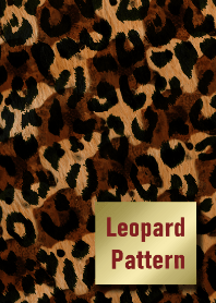 Leopard pattern Champagne gold