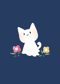 まったりねこと花