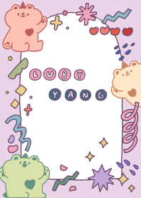 敲級繽紛咕卡小熊