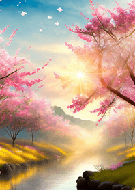 優美な春の風景の着せかえ(Spring-493)