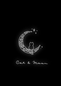 Cat & Moon: black.