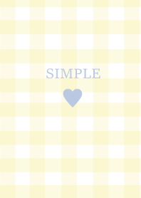 SIMPLE HEART //check sweetblue yellow