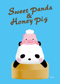 Sweet panda & honey pig 03 by Ellya