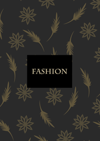 經典黑色金色花朵