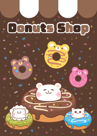 熊熊甜甜圈-可愛繽紛好吃 (style3) 深色