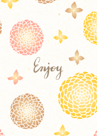 round flowers and small flowers5 Japan