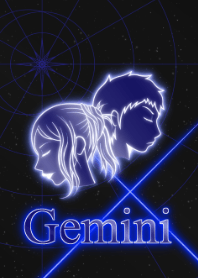 Sinar-X Gemini berwarna biru