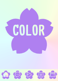 purple color rainbow  E16