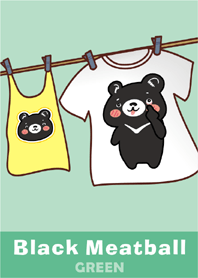 Black Meatballs (หมีดำ)-ธีม- สีเขียว
