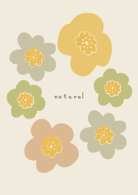 茶背景　北欧風　花11