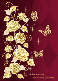Wish come true,Goldrose & Butterfly Ver7
