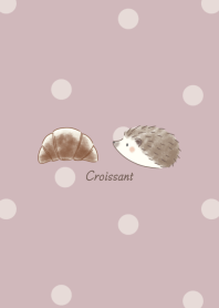 Hedgehog and Croissant 2 -pink- 2