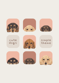 DOGS - dachshund L - SALMON PINK