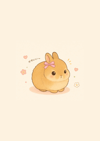 Cream Beige Bunny 01