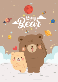 Barry Bear Love Galaxy Light Brown