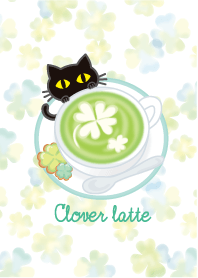Clover latte & black cat