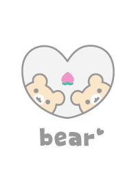 Bear Peach - White