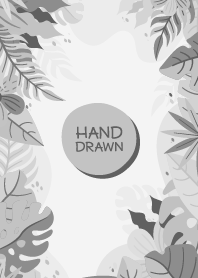 Hand Drawn Floral Grayscale
