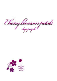 Cherry blossom petals 紫