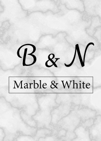 B&N-Marble&White-Initial