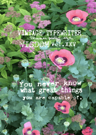 VINTAGE TYPEWRITER WISDOM Vol. XXV