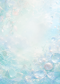 晨霧水滴花園淡色