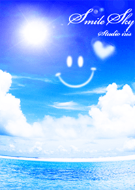 Smile, blue sky and sea
