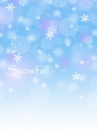 Snow crystal snowfall