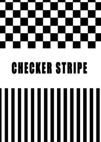 チェッカー＆ストライプ