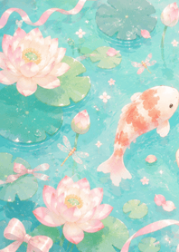Lucky Lotus and Koi 003