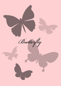 Butterflies flying(pink color)