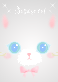 gray cat up (Sesame).