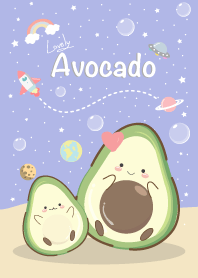 Avocado lovely. purple