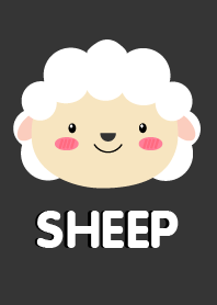 Simple Cute Face White Sheep Theme(jp)
