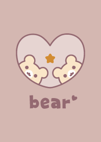 Bear Star [Dullness Pink]