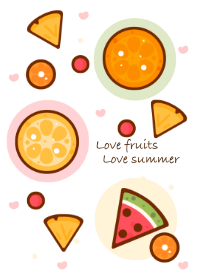 Cute tropical fruits