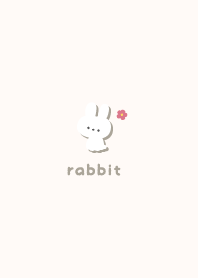 Rabbits5 Flower - Beige