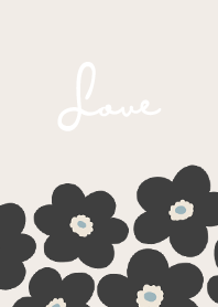 in bloom, flower c / light cream