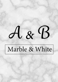 A&B-Marble&White-Initial