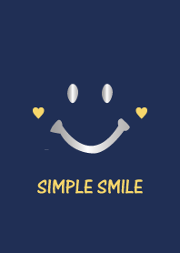 SIMPLE SMILE. -navy&silver-