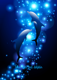 Blue light and dolphin 15.
