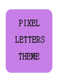 PIXEL LETTERS THEME[GRAPE COLOR]/WHITE