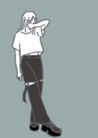 A cool girl green