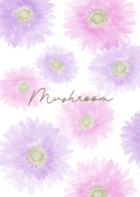 水彩ガーベラ（パープル） mush