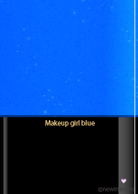 Makeup girl blue